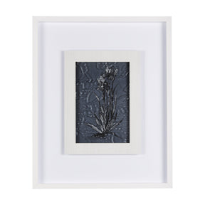 Botanical sketches IV (Blue) by Mercana Studio Hand Embellished Framed Art Print Matted under Glass by Mercana at Eve Furniture