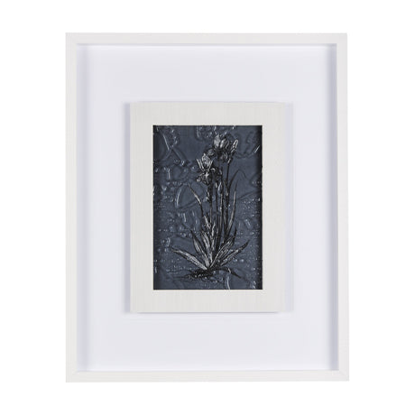 Botanical sketches IV (Blue) by Mercana Studio Hand Embellished Framed Art Print Matted under Glass by Mercana at Eve Furniture