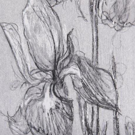 Botanical sketches IV (Grey) by Mercana Studio a Hand Embellished Textured Canvas by Mercana at Eve Furniture