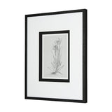 Botanical sketches IV (Grey) by Mercana Studio Hand Embellished Framed Art Print Matted under Glass by Mercana at Eve Furniture