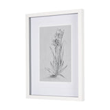 Botanical sketches IV (Grey) by Mercana Studio Hand Embellished Framed Art Print Matted under Glass by Mercana at Eve Furniture