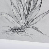 Botanical sketches IV (Grey) by Mercana Studio Hand Embellished Framed Art Print Matted under Glass by Mercana at Eve Furniture
