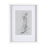 Botanical sketches IV (Grey) by Mercana Studio Hand Embellished Framed Art Print Matted under Glass by Mercana at Eve Furniture