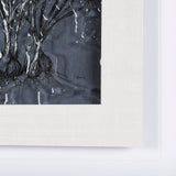 Botanical sketches V (Blue) by Mercana Studio Hand Embellished Framed Art Print Matted under Glass by Mercana at Eve Furniture