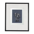 Botanical sketches V (Blue) by Mercana Studio Hand Embellished Framed Art Print Matted under Glass by Mercana at Eve Furniture