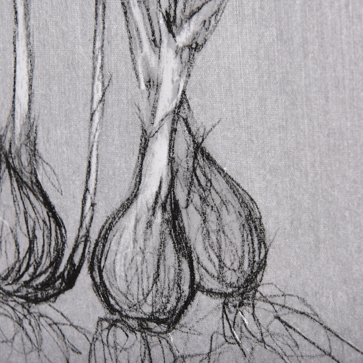 Botanical sketches V (Grey) by Mercana Studio a Hand Embellished Textured Canvas by Mercana at Eve Furniture