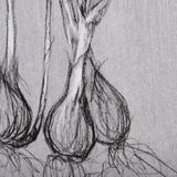 Botanical sketches V (Grey) by Mercana Studio a Hand Embellished Textured Canvas by Mercana at Eve Furniture