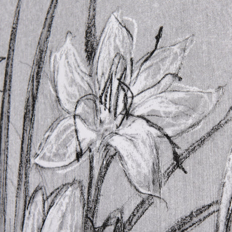 Botanical sketches V (Grey) by Mercana Studio a Hand Embellished Textured Canvas by Mercana at Eve Furniture