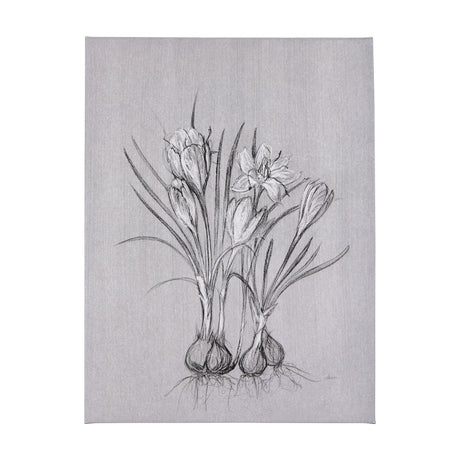 Botanical sketches V (Grey) by Mercana Studio a Hand Embellished Textured Canvas by Mercana at Eve Furniture