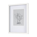Botanical sketches V (Grey) by Mercana Studio Hand Embellished Framed Art Print Matted under Glass by Mercana at Eve Furniture