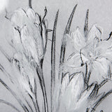 Botanical sketches V (Grey) by Mercana Studio Hand Embellished Framed Art Print Matted under Glass by Mercana at Eve Furniture