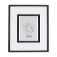 Botanical sketches V (Grey) by Mercana Studio Hand Embellished Framed Art Print Matted under Glass by Mercana at Eve Furniture
