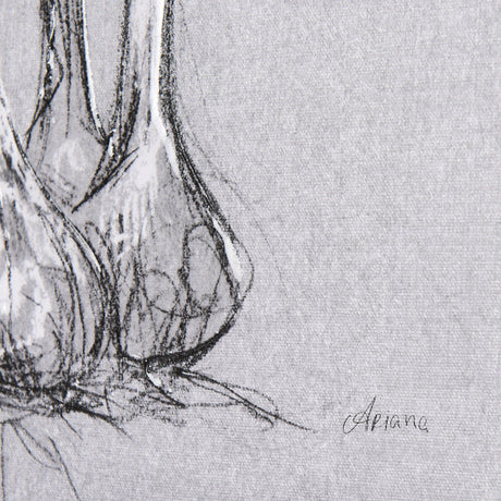 Botanical sketches VI (Grey) by Mercana Studio a Hand Embellished Textured Canvas by Mercana at Eve Furniture