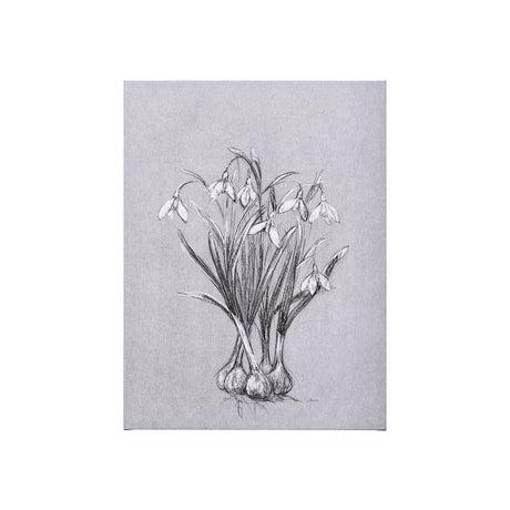Botanical sketches VI (Grey) by Mercana Studio a Hand Embellished Textured Canvas by Mercana at Eve Furniture