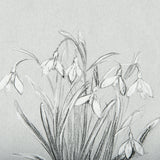 Botanical sketches VI (Grey) by Mercana Studio Hand Embellished Framed Art Print Matted under Glass by Mercana at Eve Furniture
