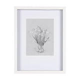 Botanical sketches VI (Grey) by Mercana Studio Hand Embellished Framed Art Print Matted under Glass by Mercana at Eve Furniture