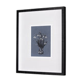 Botanical sketchesVI (Blue) by Mercana Studio Hand Embellished Framed Art Print Matted under Glass by Mercana at Eve Furniture