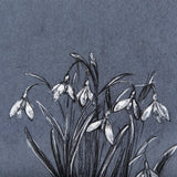 Botanical sketchesVI (Blue) by Mercana Studio Hand Embellished Framed Art Print Matted under Glass by Mercana at Eve Furniture
