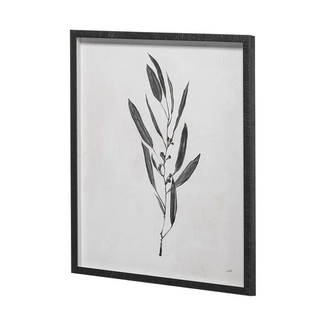 Botanical Study I by Julia Purinton a Hand Embellished Textured Framed Art Print Matted under Glass by Mercana at Eve Furniture