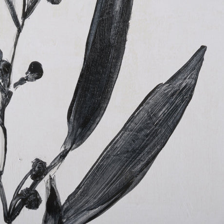 Botanical Study I by Julia Purinton a Hand Embellished Textured Framed Art Print Matted under Glass by Mercana at Eve Furniture