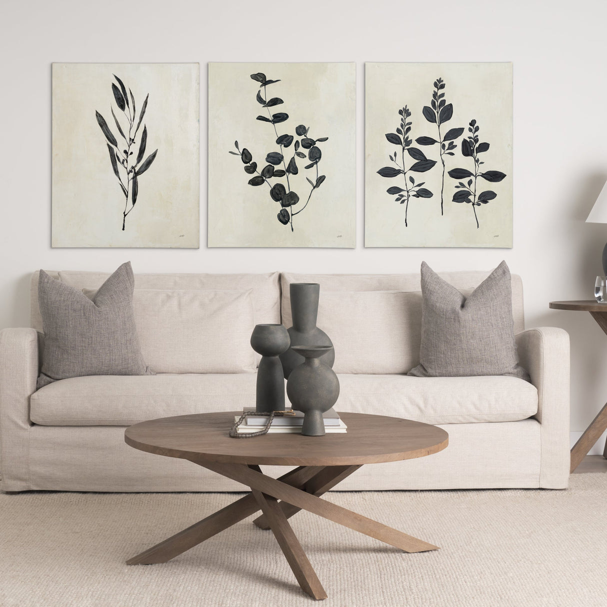 Botanical Study IV by Julia Purinton a Hand Embellished Textured Canvas by Mercana at Eve Furniture