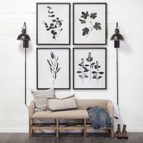 Botanical Study IV by Julia Purinton a Hand Embellished Textured Framed Art Print Matted under Glass by Mercana at Eve Furniture