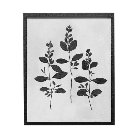 Botanical Study IV by Julia Purinton a Hand Embellished Textured Framed Art Print Matted under Glass by Mercana at Eve Furniture