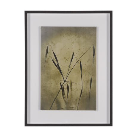 Botany Blades by Michael Banks a Hand Embellished Framed Photo Art Print Matted under Glass by Mercana at Eve Furniture