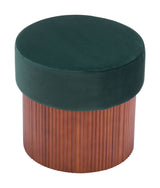 Boto Green Storage Ottoman by Zuomod at Eve Furniture