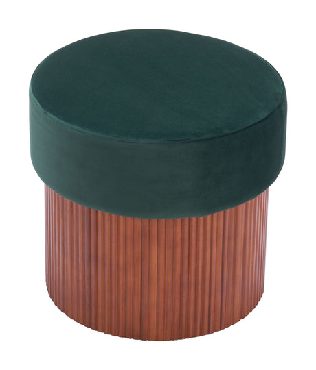 Boto Green Storage Ottoman by Zuomod at Eve Furniture