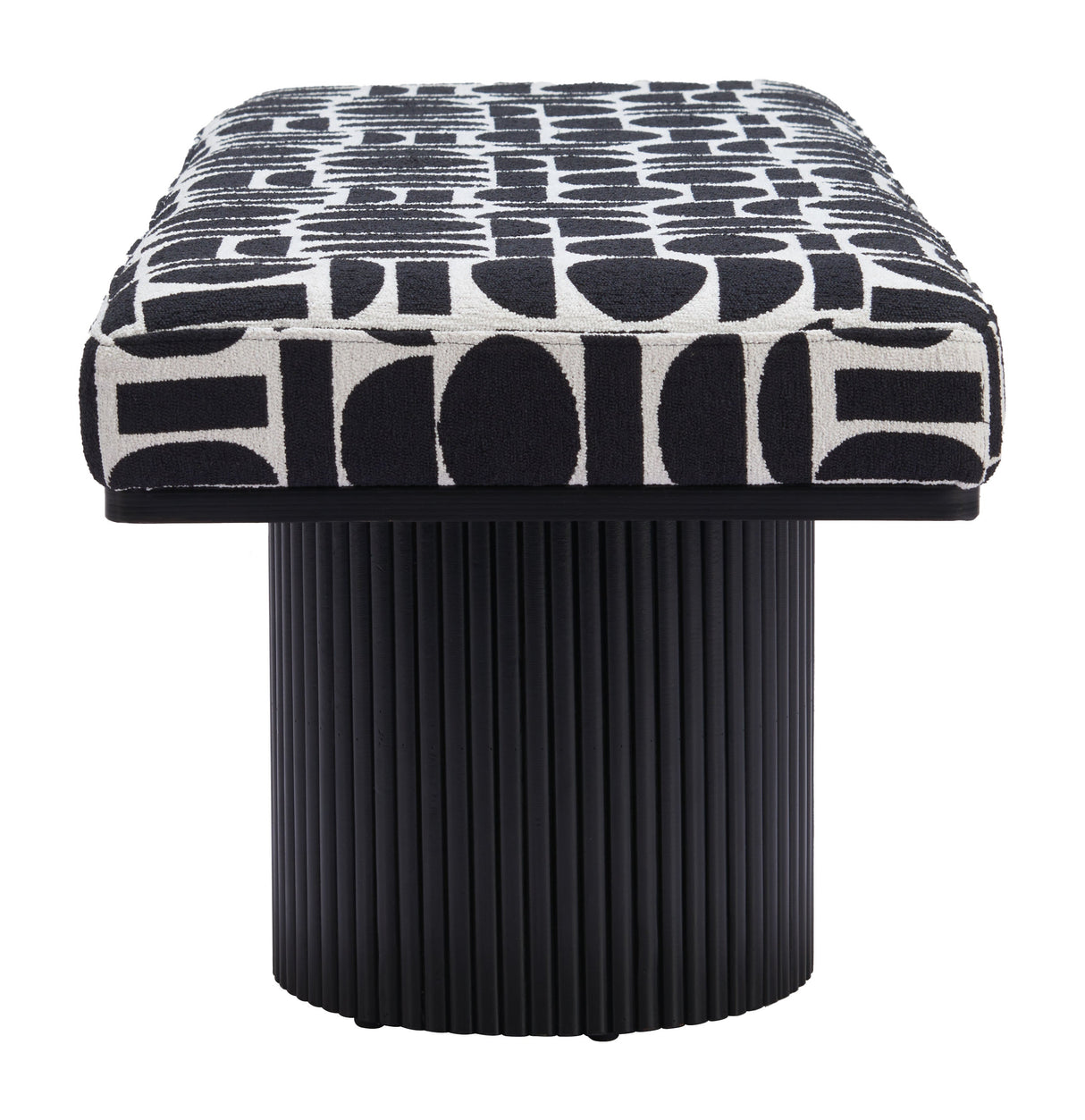 Botoia Black & White Bench by Zuomod at Eve Furniture
