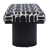 Botoia Black & White Bench by Zuomod at Eve Furniture