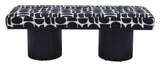Botoia Black & White Bench by Zuomod at Eve Furniture