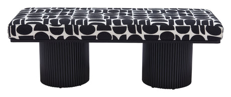 Botoia Black & White Bench by Zuomod at Eve Furniture