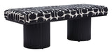 Botoia Black & White Bench by Zuomod at Eve Furniture