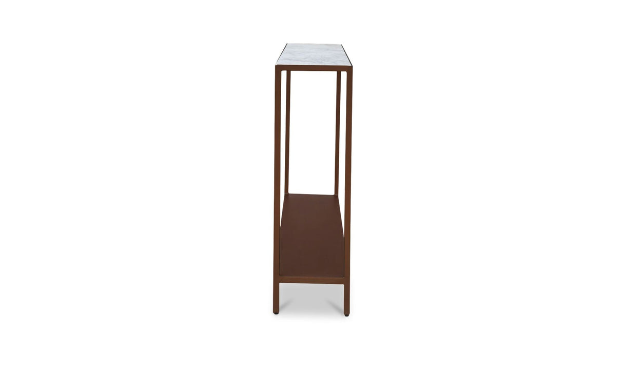 Bottego Console Table Antique Copper by Moe's Home at Eve Furniture