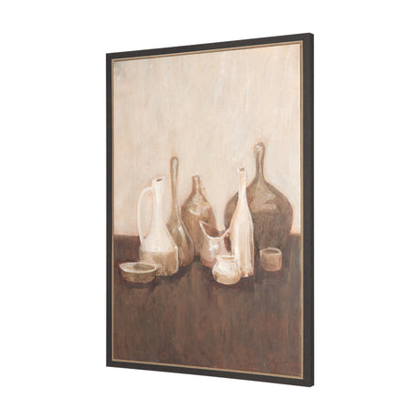 Bottled Perspective I by Mercana Studio Hand-Embellished Textured Framed Canvas Artwork by Mercana at Eve Furniture