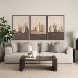 Bottled Perspective I by Mercana Studio Hand-Embellished Textured Framed Canvas Artwork by Mercana at Eve Furniture