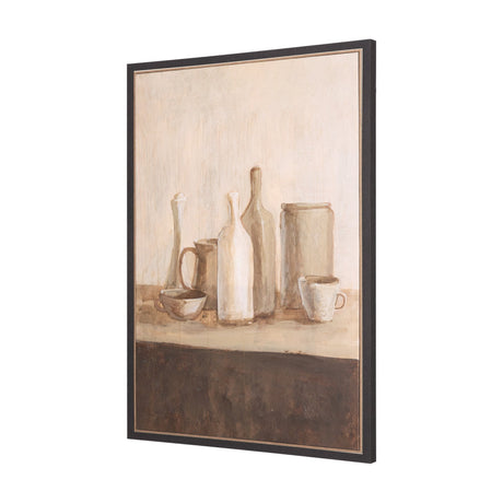 Bottled Perspective II by Mercana Studio Hand-Embellished Textured Framed Canvas Artwork by Mercana at Eve Furniture