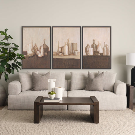 Bottled Perspective II by Mercana Studio Hand-Embellished Textured Framed Canvas Artwork by Mercana at Eve Furniture