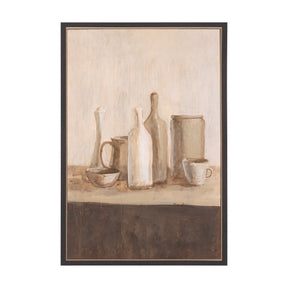 Bottled Perspective II by Mercana Studio Hand-Embellished Textured Framed Canvas Artwork by Mercana at Eve Furniture