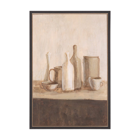 Bottled Perspective II by Mercana Studio Hand-Embellished Textured Framed Canvas Artwork by Mercana at Eve Furniture