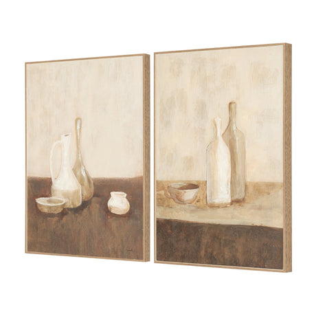 Bottled Perspective (Set of 2) by Mercana Studio Hand Embelished Framed Artwork Matted by Mercana at Eve Furniture
