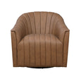 Boulevard Dark Brown Swivel Chair by Homelegance at Eve Furniture