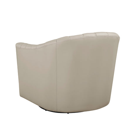 Boulevard Taupe Swivel Chair by Homelegance at Eve Furniture