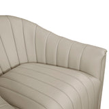 Boulevard Taupe Swivel Chair by Homelegance at Eve Furniture