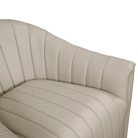 Boulevard Taupe Swivel Chair by Homelegance at Eve Furniture