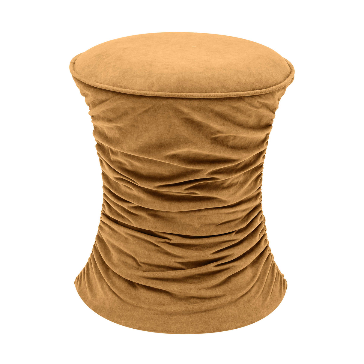 Bounce Ruched Velvet Adjustable Ottoman by TOV Furniture at Eve Furniture