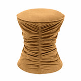 Bounce Ruched Velvet Adjustable Ottoman by TOV Furniture at Eve Furniture