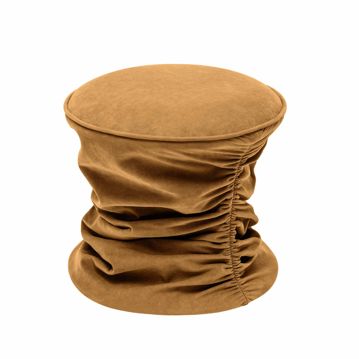 Bounce Ruched Velvet Adjustable Ottoman by TOV Furniture at Eve Furniture